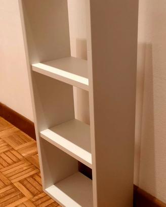 Scaffale bianco salvaspazio 3 ripiani