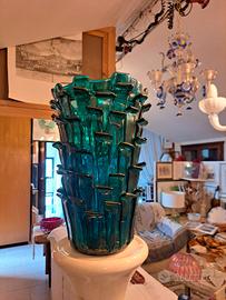 Vaso  Ritagli  verde  acquamarina  del 2002       