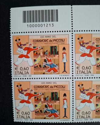 Corriere dei Piccoli codice a barre - Francobollo