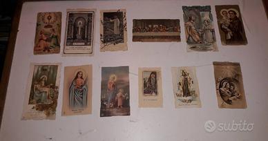 Quarto lotto santini antichi dell' 800/900