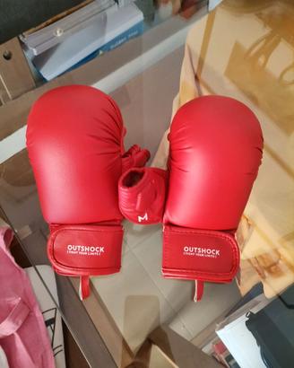 OUTSHOCK Mezzi guanti karate 900 taglia M rossi