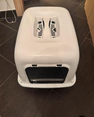 2 Lettiere x gatti coperte con setaccio