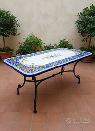 TAVOLO IN PIETRA LAVICA MIS. 200X100 CM. IN ITALIA