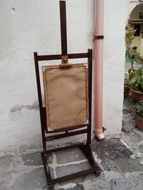 Vecchio cavalletto per tele vintage