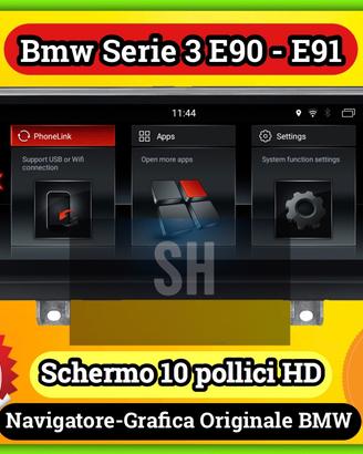 Radio 10 pollici gps BMW SERIE 3 E90 - E91 - E92