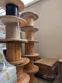 bobine in legno per arredo come nuove