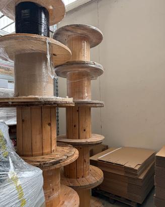 bobine in legno per arredo come nuove