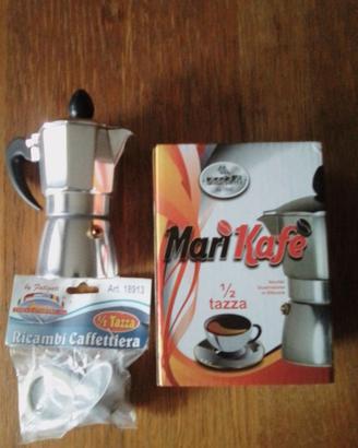 CAFFETTIERA MEZZA TAZZA + RICAMBI
