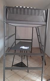 Letto singolo soppalco Ikea