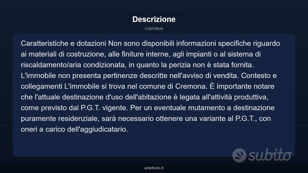 Appartamento – CR - Altro