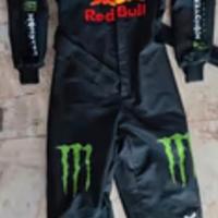 Tuta go kart red bull monster