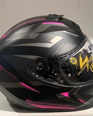 Casco Scorpion Exo-391 AAXO Nero Opaco/Rosa