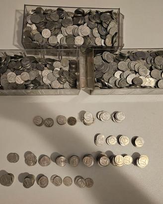 Monete - 10 lire italiane al kg