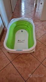 Vasca da bagno pieghevole.