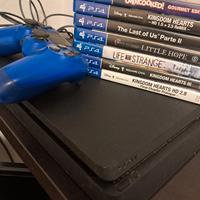ps4 slim +giochi+controller