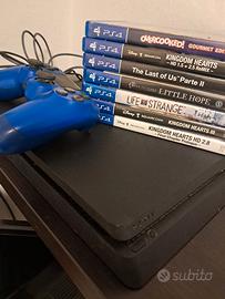 ps4 slim +giochi+controller