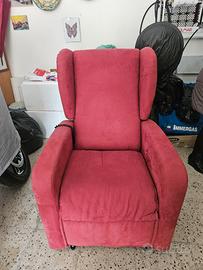 poltrona relax elettrica alza persona bordeaux 