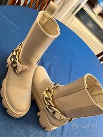 Stivale donna taglia 37 beige