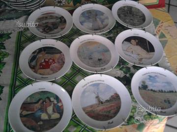 Stock 19 piatti d'autore da parete Tognana