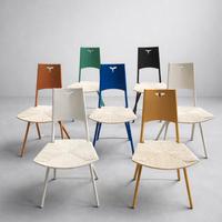 Sedie design Arper + carrellino,  vari colori