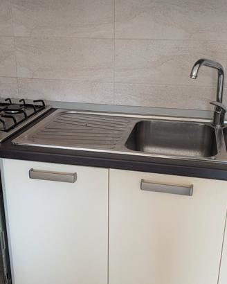 piano completo nero 3.58 con piano cottura lavella