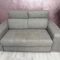 Divano relax due posti grigio cenere