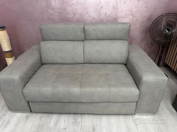 Divano relax due posti grigio cenere