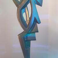 Scultura informale in bronzo.