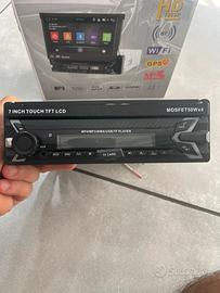 Autoradio Monitor 1 DIN 7" Touchscreen Motorizzato