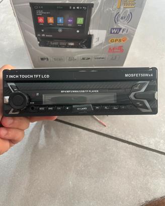 Autoradio Monitor 1 DIN 7" Touchscreen Motorizzato