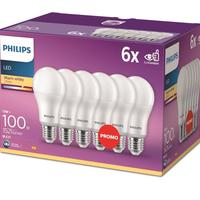 Philips LED Classic E27 confezione da 6 lampade 