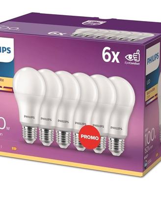 Philips LED Classic E27 confezione da 6 lampade 