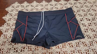 costume acqualife piscina nero e rosso
