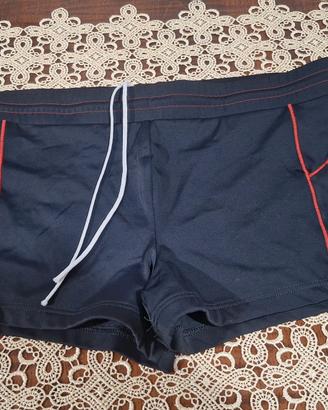 costume acqualife piscina nero e rosso
