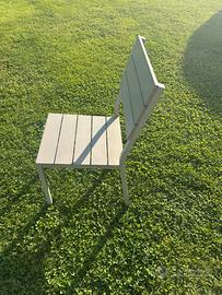 Sedia esterno pvc