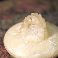 Scatolina Portagioie Alabastro Floreale Vintage