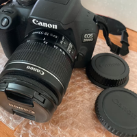 Canon EOS 2000D + Obiettivo EFS 18-55 Full HD 1080