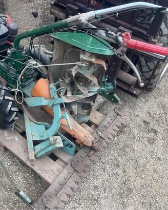 motocoltivatore tagliaerba con fresa e aratro Gold