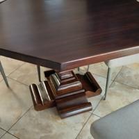 tavolo  ottagonale in noce