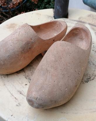 Zoccoli olandesi in legno anni 50 original VINTAGE