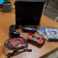 Play station 4+giochi e 3 joystick