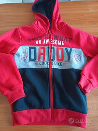 Felpa con cappuccio anni 12 Peperoncino 