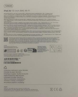 IPad Air 13-inch M4 128Gb Wi-Fi.
