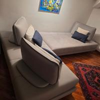 Divano o divani angolare Grigio antimacchia microf