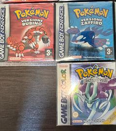 Pokemon cristallo zaffiro rubino