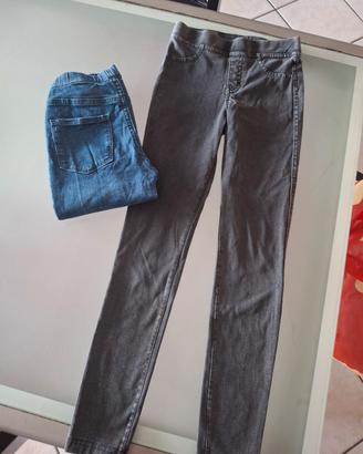 jeans bimba elasticizzati 2 paia