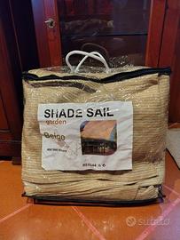 Tenda a vela beige 4x5m