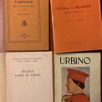 Vecchie guide Urbino Napoli Assisi Reggio Emilia