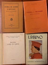 Vecchie guide Urbino Napoli Assisi Reggio Emilia