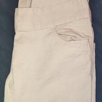 Pantaloni capri  beige taglia 40 Benetton